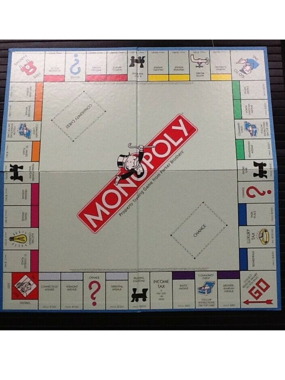 brand new 2004 Parker Bros Hasbro Monopoly Folding Game Board